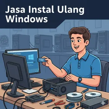 Instal laptop demak murah